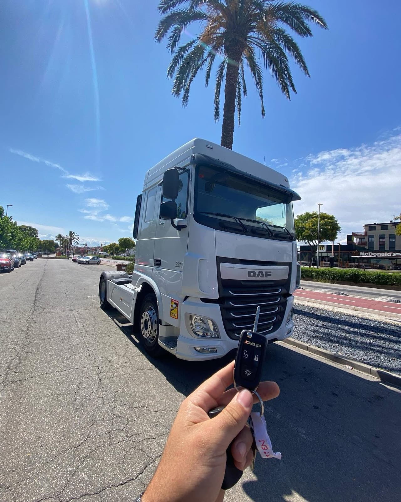 Camión DAF con programación de llave nueva realizada por RMT KEY
